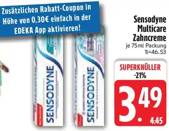 Edeka Sensodyne Multicare Zahncreme Angebot