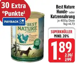 Edeka Best Nature Hunde- oder Katzennahrung Angebot
