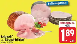 Edeka Backrauch oder Bärlauch-Schinken Angebot