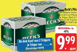 Edeka Beck's Pils Angebot