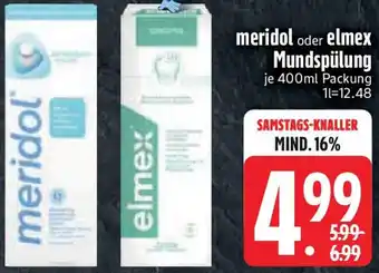 Edeka meridol oder elmex Mundspülung Angebot
