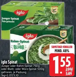 Edeka iglo Spinat Angebot
