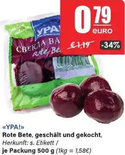 LEDO YPA! Rote Bete, geschält und gekocht Angebot