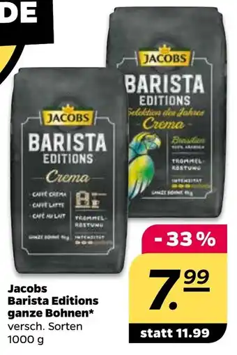 NETTO Jacobs Barista Editions ganze Bohnen 1000g Angebot