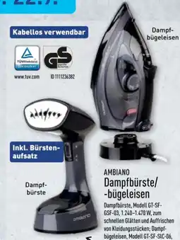 Aldi Nord Ambiano Dampfbürste-bügeleisen GT-SF-GSF-03 Angebot