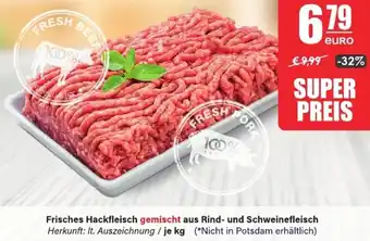 LEDO Frisches Hackfleisch gemischt aus Rind- und Schweinefleisch Angebot