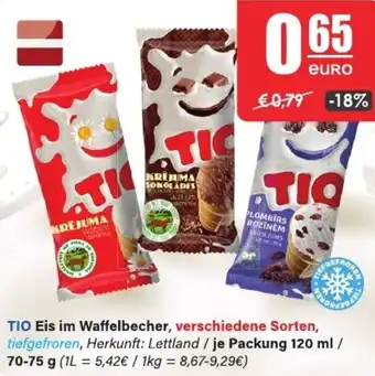 LEDO TIO Eis im Waffelbecher Angebot