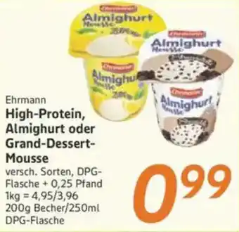 inkoop Ehrmann High-Protein, Almighurt oder Grand-Dessert Mousse Angebot