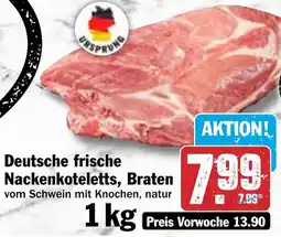 HIT Deutsche frische Nackenkoteletts, Braten Angebot