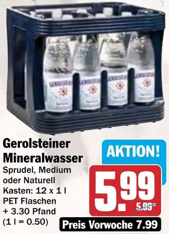 HIT Gerolsteiner Mineralwasser Angebot
