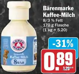 HIT Bärenmarke Kaffee-Milch Angebot