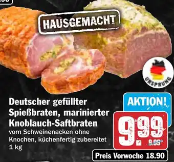 HIT Deutscher gefüllter Spießbraten, marinierter Knoblauch-Saftbraten Angebot