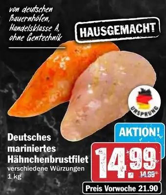 HIT Deutsches mariniertes Hähnchenbrustfilet Angebot