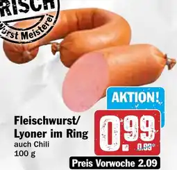HIT Fleischwurst/ Lyoner im Ring Angebot