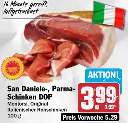 HIT San Daniele-, Parma- Schinken DOP Angebot