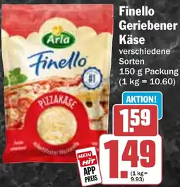 HIT Finello Geriebener Käse Angebot