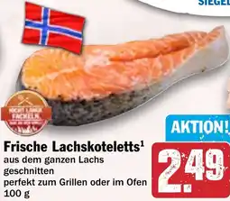 HIT Frische Lachskoteletts Angebot