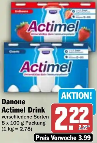 HIT Danone Actimel Drink Angebot