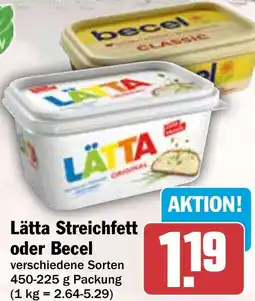 HIT Lätta Streichfett oder Becel Angebot