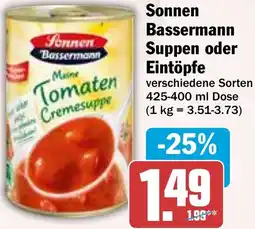 HIT Sonnen Bassermann Suppen oder Eintöpfe Angebot