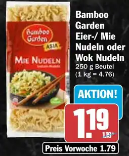 HIT Bamboo Garden Eier-/ Mie Nudeln oder Wok Nudeln Angebot
