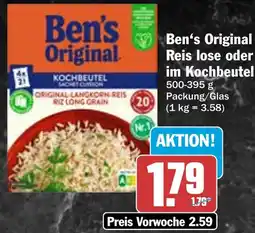 HIT Ben's Original Reis lose oder im Kochbeutel Angebot