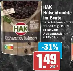 HIT HAK Hülsenfrüchte im Beutel Angebot