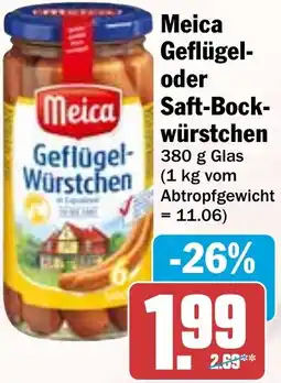 HIT Meica Geflügel- oder Saft-Bockwürstchen Angebot
