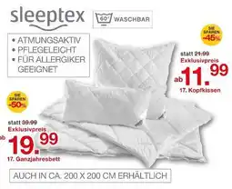 Möbelzentrum Pforzheim Sleeptex kopfkissen Angebot