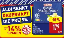 Aldi Nord Milsani deutsche markenbutter Angebot