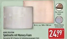 Aldi Nord Home creation spielmatte mit memory-foam Angebot