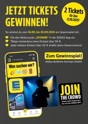 Edeka Edeka tickets gewinnspiel Angebot