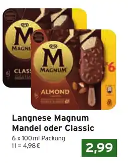 CAP Markt Langnese Magnum Mandel oder Classic Angebot