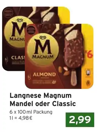 CAP Markt Langnese Magnum Mandel oder Classic Angebot