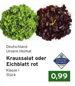 CAP Markt Unsere Heimat Kraussalat oder Eichblatt rot Angebot
