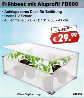 Stabilo Fachmarkt Frühbeet mit Aluprofil FB600 Angebot