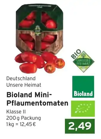 CAP Markt Unsere Heimat Bioland Mini- Pflaumentomaten Angebot