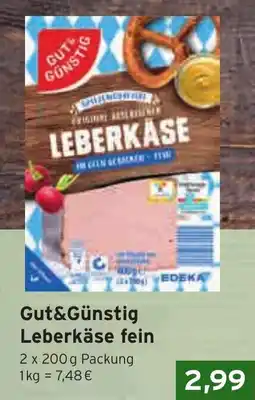 CAP Markt Gut&Günstig Leberkäse fein Angebot