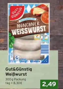 CAP Markt Gut&Günstig Weißwurst Angebot