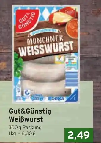 CAP Markt Gut&Günstig Weißwurst Angebot
