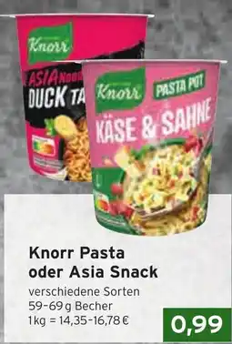 CAP Markt Knorr Pasta oder Asia Snack Angebot