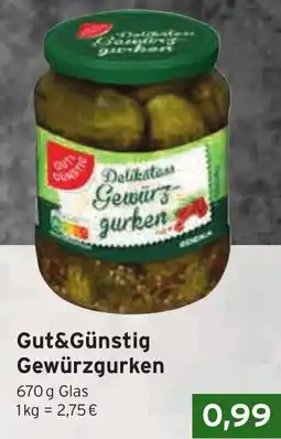 CAP Markt Gut&Günstig Gewürzgurken Angebot