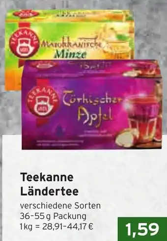 CAP Markt Teekanne Ländertee Angebot