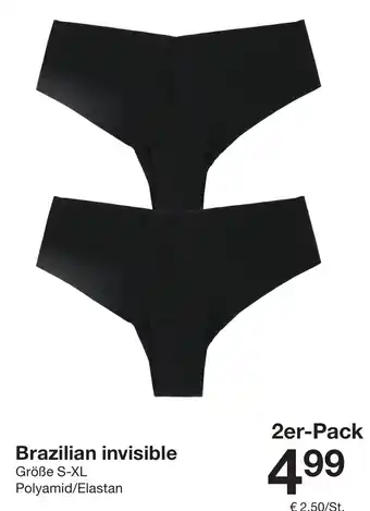 Zeeman Brazilian invisible 2er-Pack Angebot