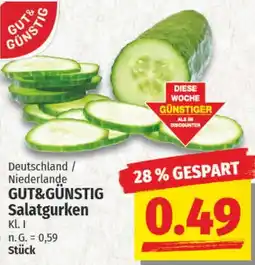 NP Discount GUT&GÜNSTIG Salatgurken Angebot