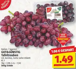 NP Discount GUT&GÜNSTIG Tafeltrauben Angebot
