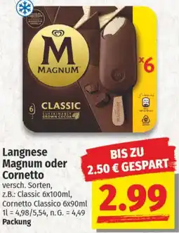 NP Discount Langnese Magnum oder Cornetto Angebot