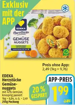 NP Discount EDEKA Herzstücke Gemüsenuggets Angebot