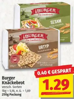 NP Discount Burger Knäckebrot Angebot