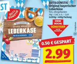 NP Discount GUT&GÜNSTIG Original bayerischer Leberkäse Angebot